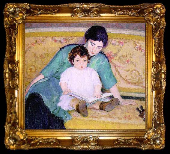 framed  Bernhard Gutmann Mother and Baby Elizabeth, ta009-2